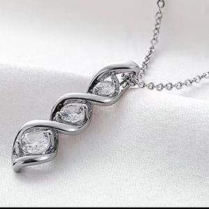 Silver Plated Infinity Necklace